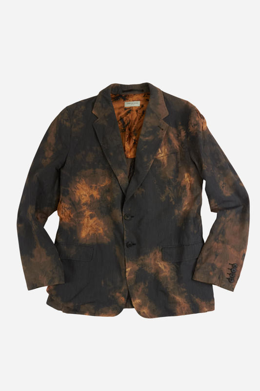 Dries Van Noten Tie Dye Distressed Blazer