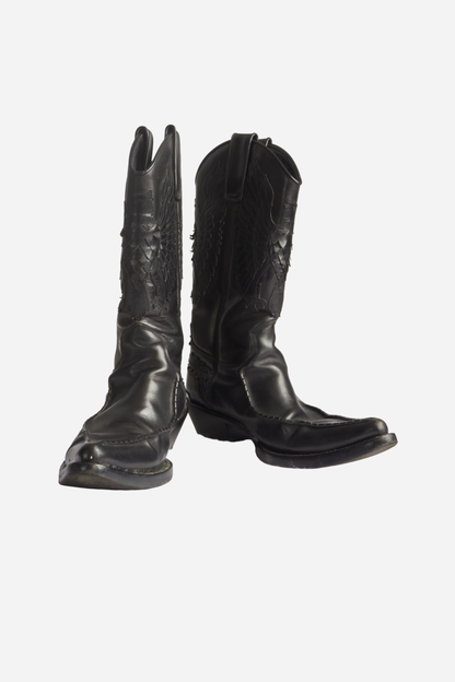 Roberto Cavalli Black Leather Boots