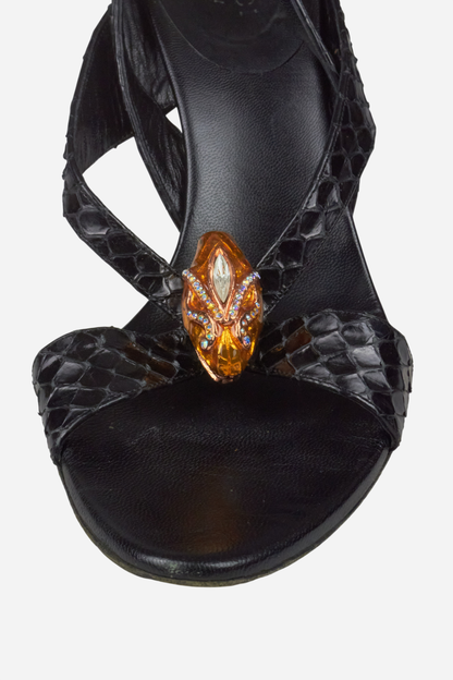 Gucci Tom Ford S/S04 Dragonhead Snakeskin heels