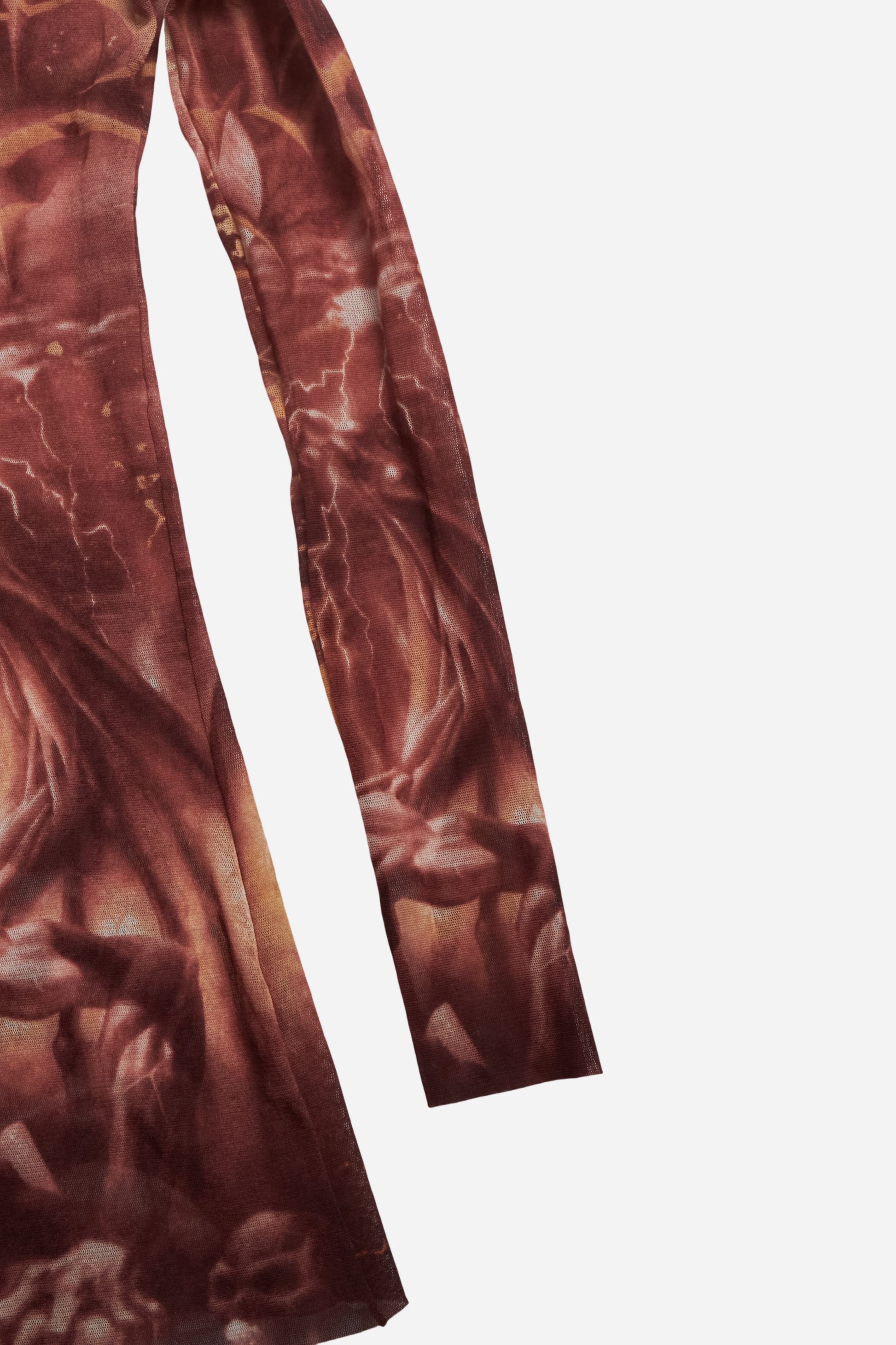 Jean Paul Gaultier S/S01 Diablo Print Mesh Top