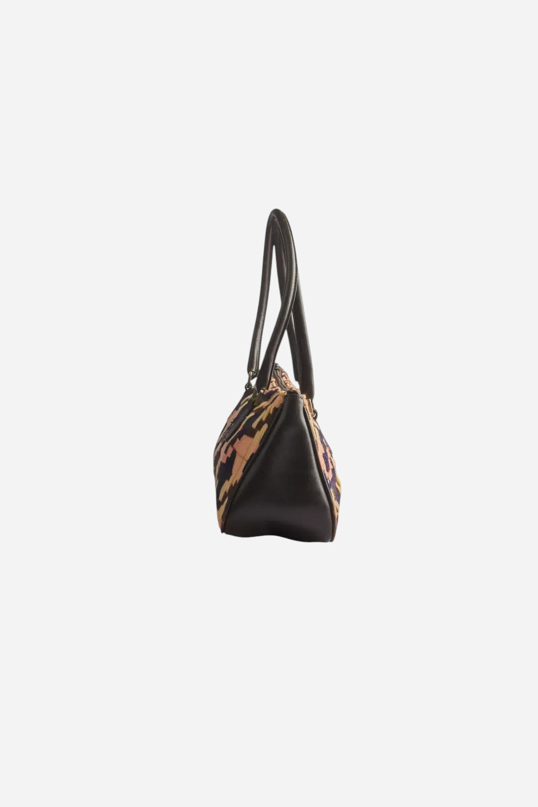 Prada S/S00 Brown Leather Houndstooth Bag