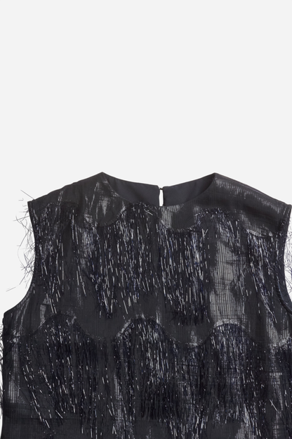 Maison Margiela 2011 Black Fringe Dress