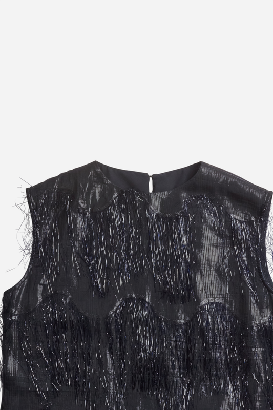 Maison Margiela 2011 Black Fringe Dress