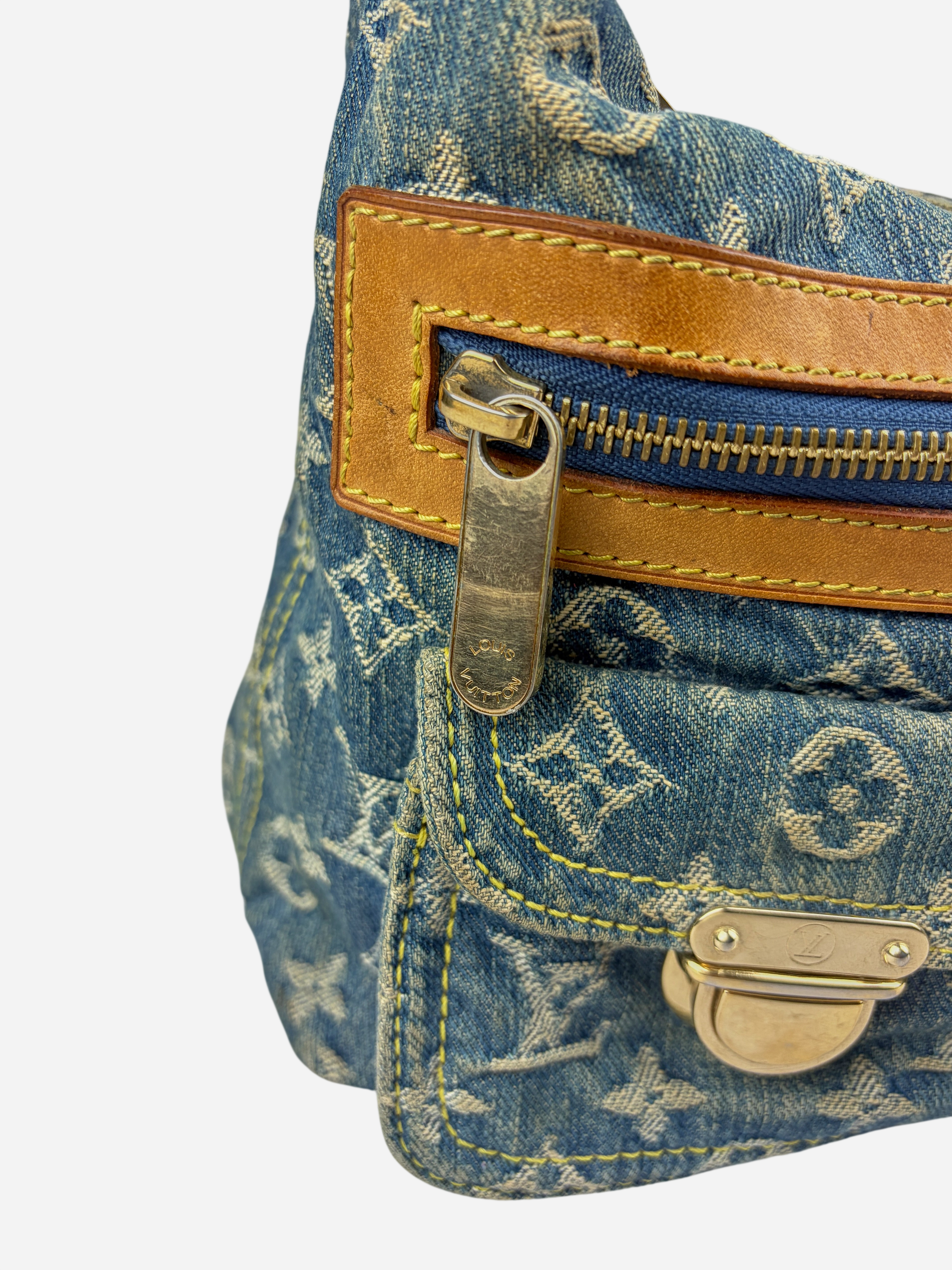 Louis Vuitton 2006 Blue Denim Monogram Bag