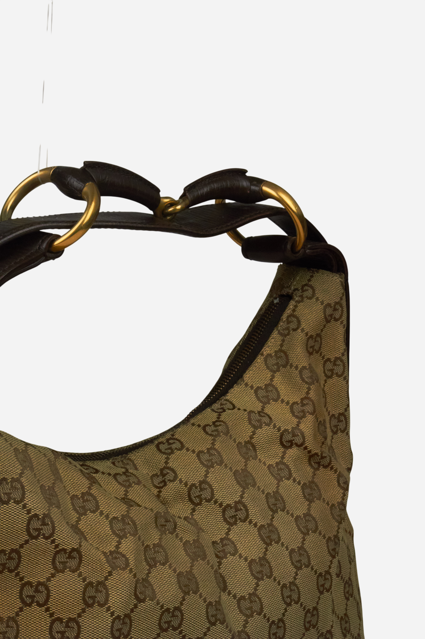 Gucci Horsebit Beige Monogram Bag