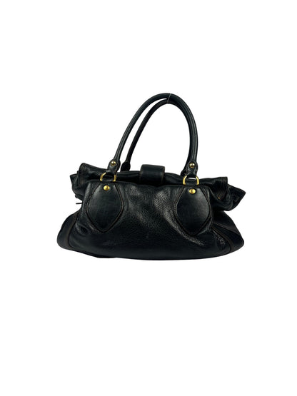 Cervo Animaller Black Leather Bag